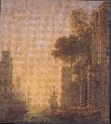 Claude Lorrain The Embarkation of St Paula in Ostia oil painting artist